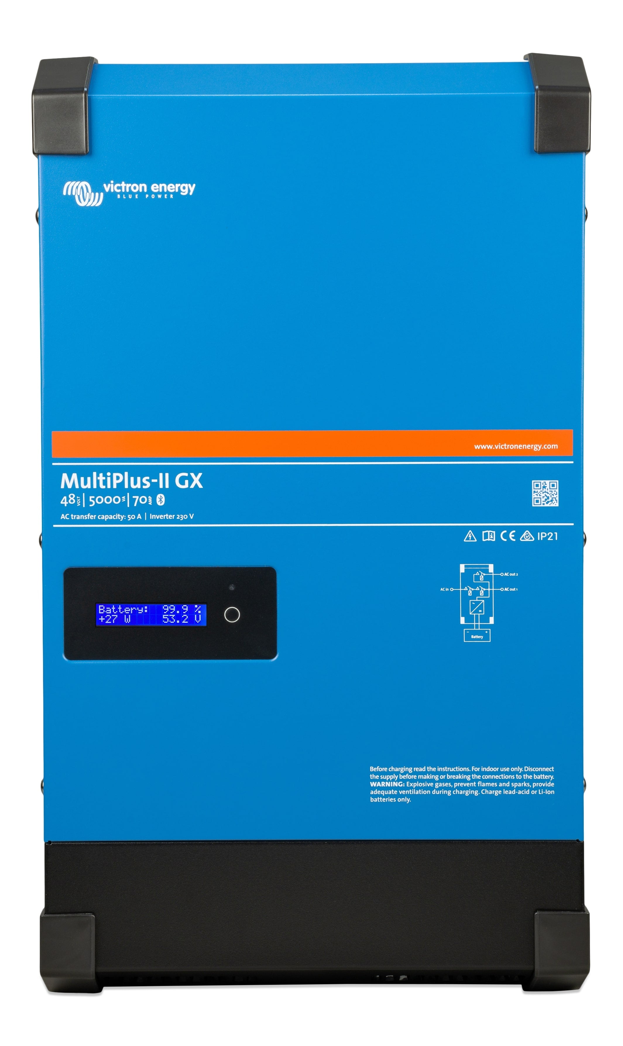 Victron MultiPlus-II 48V/5000W/70A GX inverter/oplader