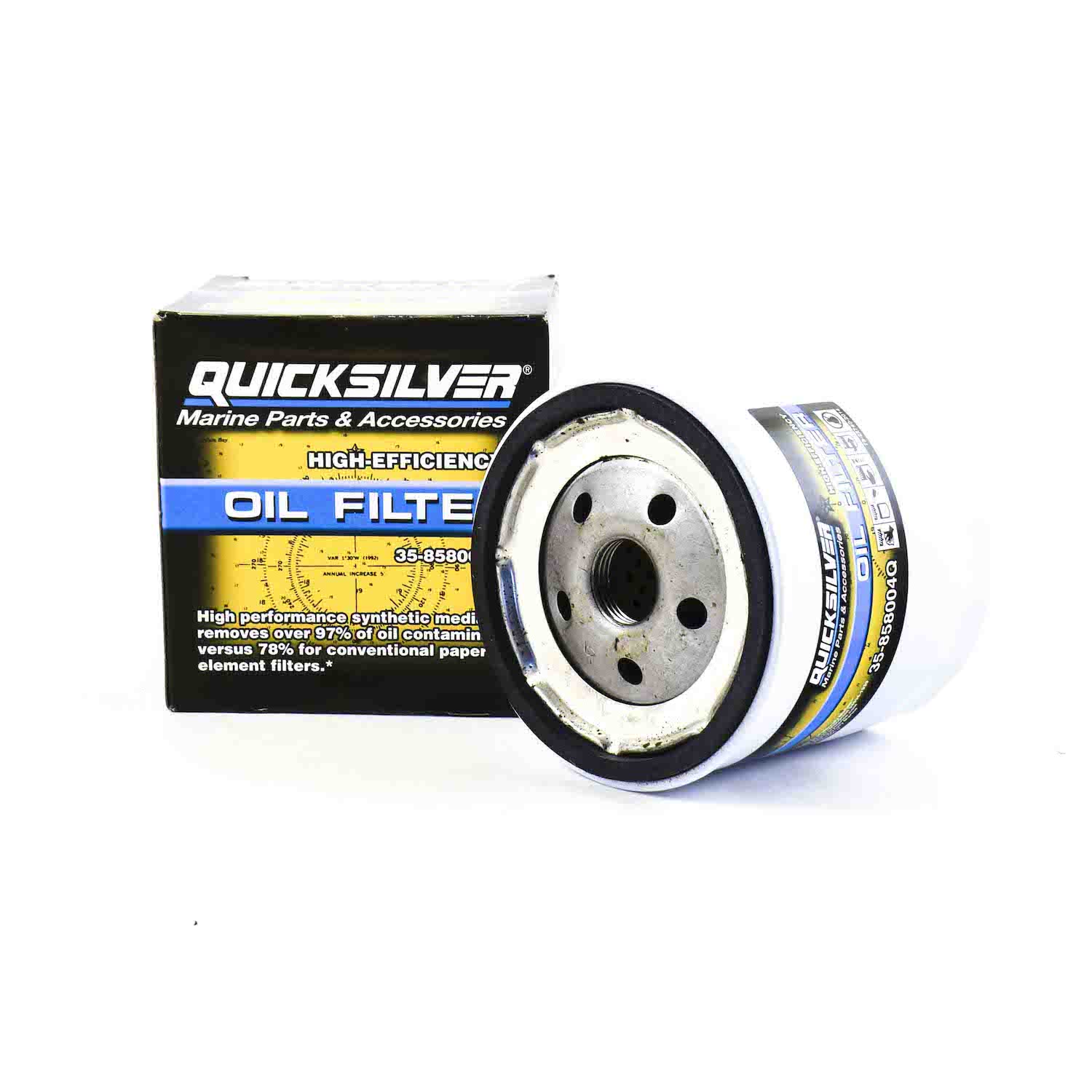 Quicksilver højtydende oliefilter 35-858004Q til MerCruiser