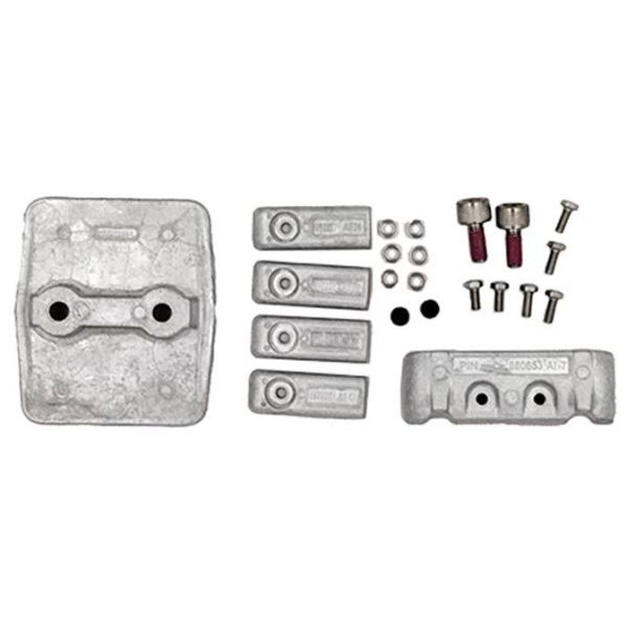 Quicksilver aluminiumsanodesæt 8M0205956 til Mercury 4,6L V8 påhængsmotorer