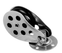 Stainless Steel Blocks - glideleje – Single with swivel plate – 35x10 mm – 300 kg