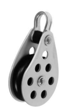 Aluminium blok - glideleje – Single – 57x16 mm – 775 kg