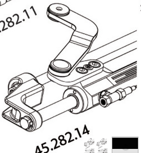 Ultraflex hydraulisk frontcylinder UC128-OBF/3