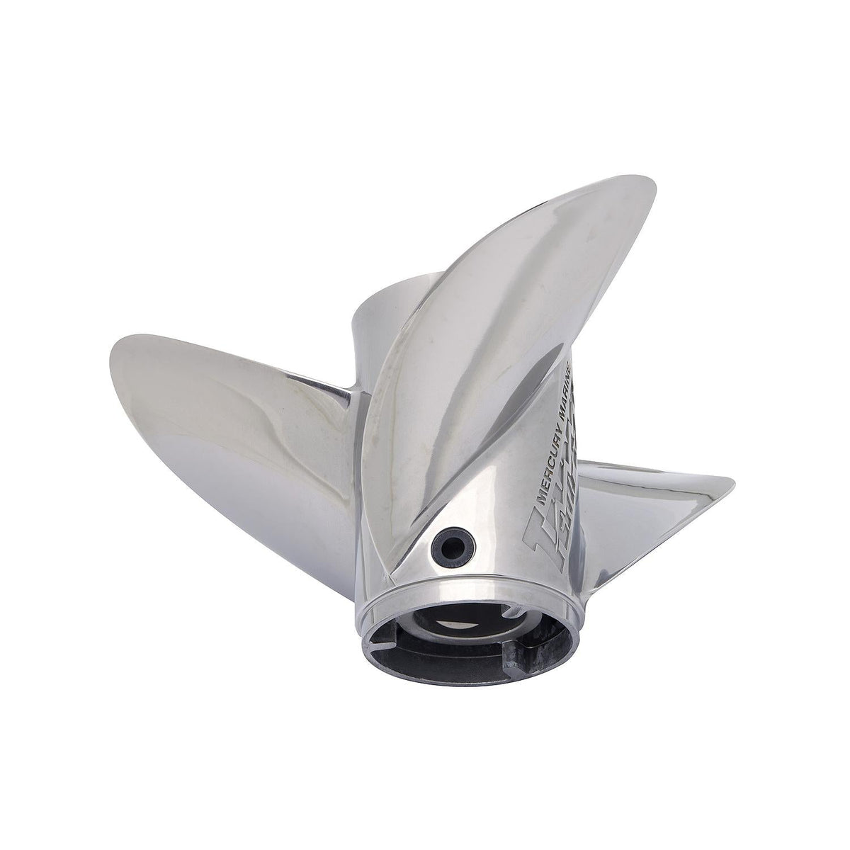 Mercury Tempest Plus 14,6 x 19″ højrehåndspropel i poleret rustfrit stål – 48-8M0151381