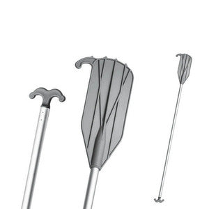 Velcron Paddel mit Bootshaken 180cm Grau