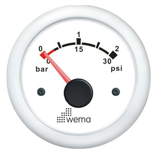 WemaTurbo pressure instrument 0-2 bar White