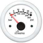 Wema Öldruckmesser 25 bar Weiß
