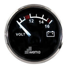 Wema Voltmeter 12 Volt Black RF