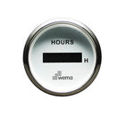 Wema Betriebsstundenzähler LCD 12/24 Volt Weiß RF