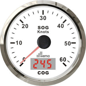 Wema Tachometer 60 kn Weiß RF