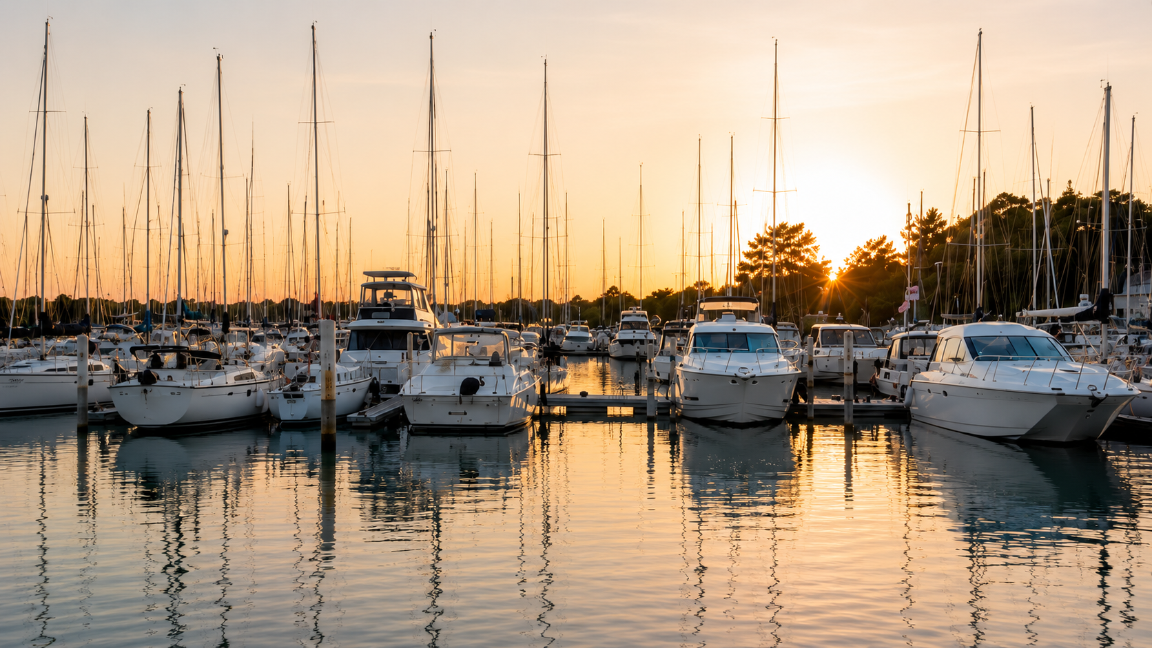 Både i en dansk marina