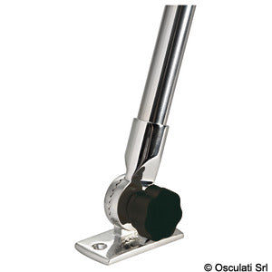Kompakt foldbar lanternepind 60 cm 360° hvid Osculati