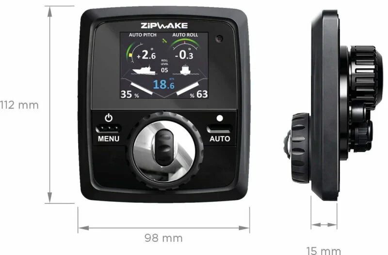 Zipwake CP-S - Control Panel Serie S med automatisk trim