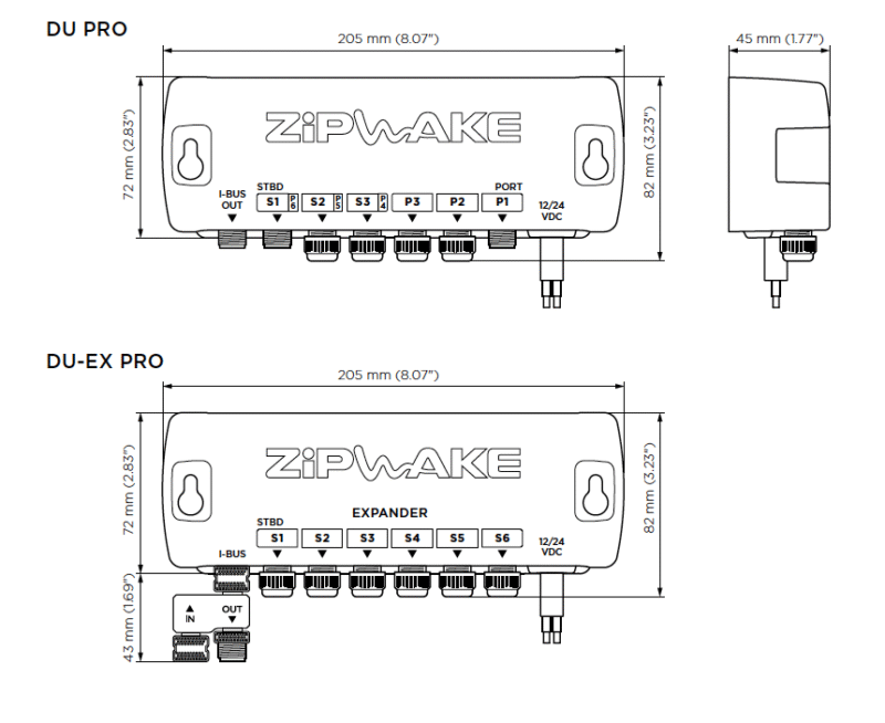 Zipwake DU PRO - Distribution Unit PRO til Zipwake PRO system