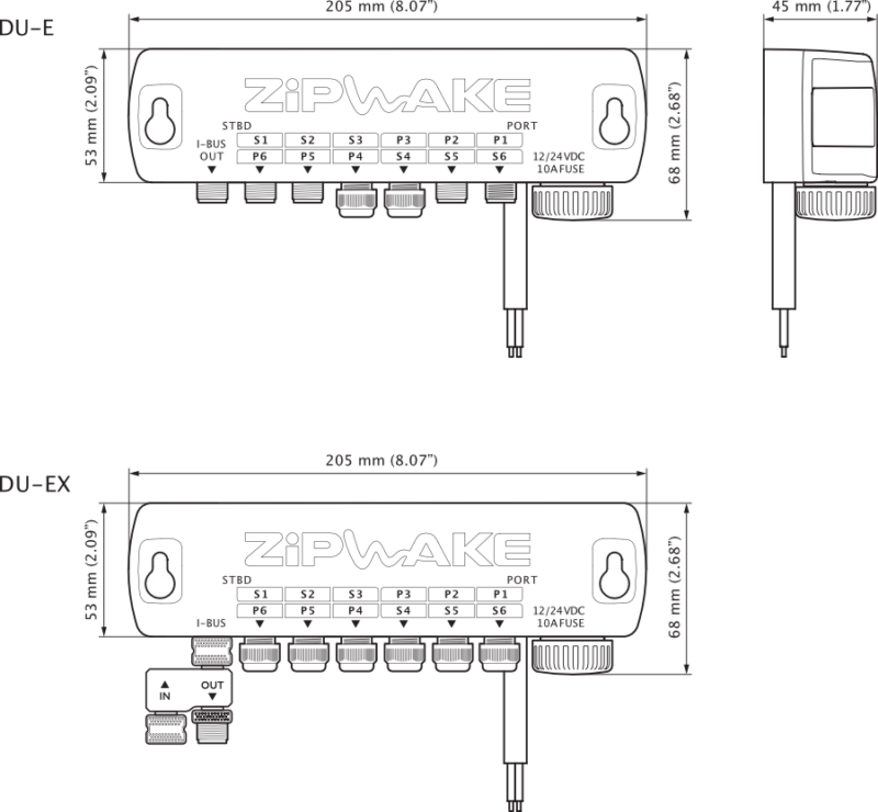 Zipwake DU-E - Distribution Unit til Serie E systemer