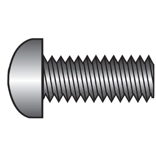 Maskinskrue Panhoved  M4 x  8  DIN  85 A4  Lige kærv  Pose á 8 stk.