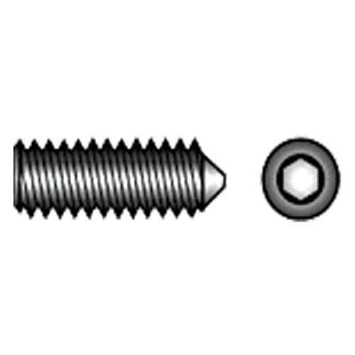 PinolSkrue m/spids  M5 x 8  DIN  914  A4  Pose á 100 stk.