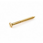Wood screw brass countersunk DIN 97 3.5x12 mm slotted 6 pcs