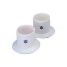 Bottle/can holder, plastic suction, white, 2pcs