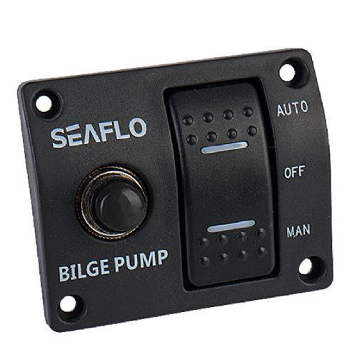 Seaflo kontaktpanel for el-toiletter 12V/24V