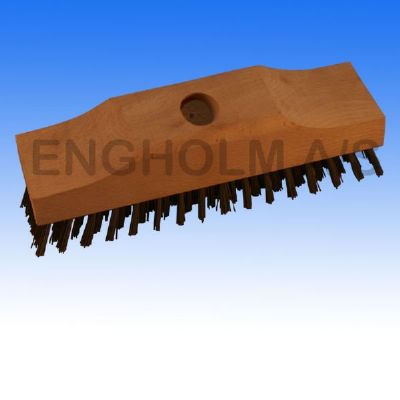 Stahlschrubber Flachdraht 6-reihig B: 220 x 58 mm Gesamthöhe: 75 mm