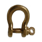 Schäkel mit Ringschraube Messing H 10 mm