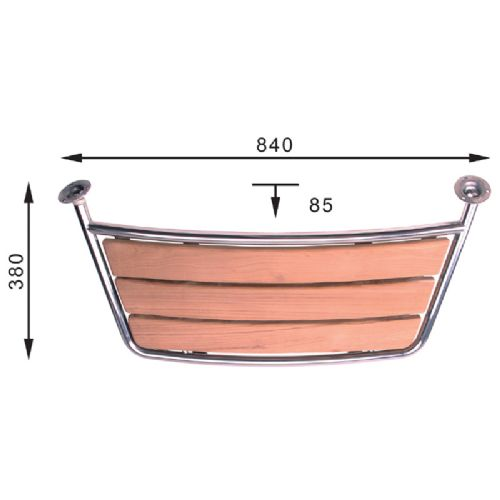 Badeplatform 1000 x 380 mm