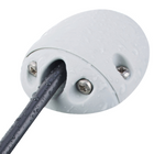 90° kabel gennemføring grå nylon 2-8mm kabel