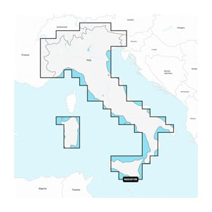 Italien, søer og floder – søkort