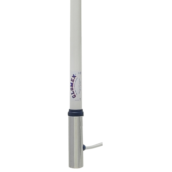 Glomex VHF antenne RA1206CR L-240cm med kabel og PL259 stik