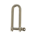 Sjækel rustfri D lang med øjebolt 6 mm indv. lgd 45 mm