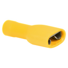 Flat connector insulated yellow 6.4x0.8mm - 100pcs