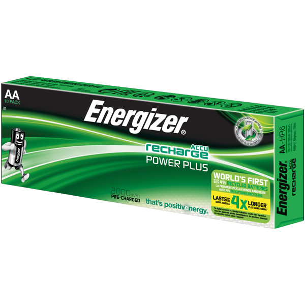 Energizer genopladelig power plus AA 2000 mAh 10 stk