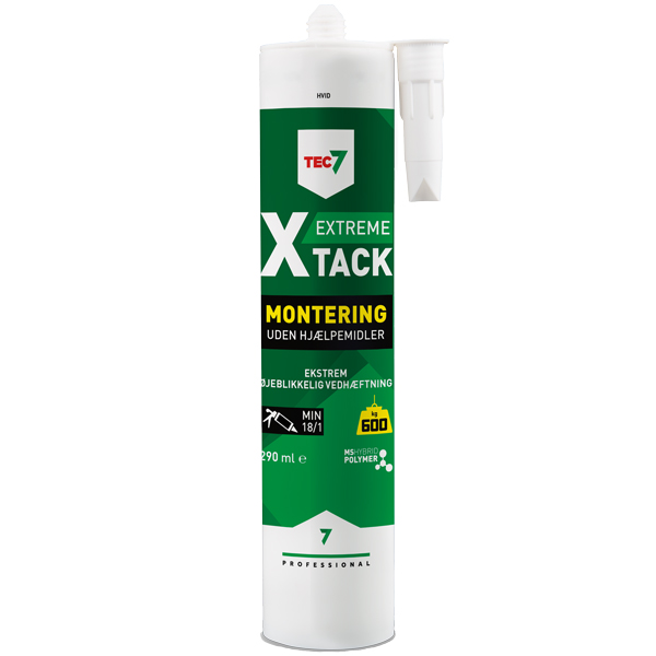 Tec7 X-Tack konstruktionslim 290 ml patron hvid