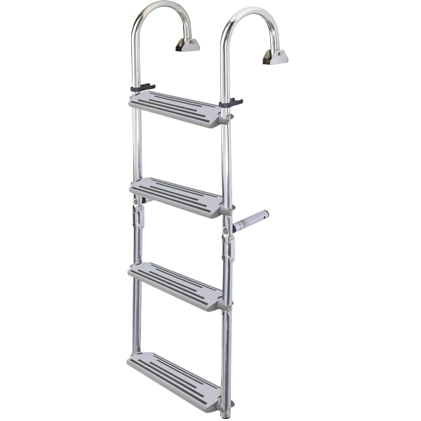 Badestige RF stål 4 trin 2 + 2,1050 x 450mm nuova rade