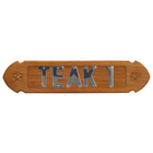 Roca Namensschild Teak 51x11,4x1,1cm