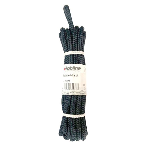 Robline fenderline flettet 2pak navy 6mm x 2m