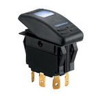 Contact 6 poles with LED on - off - on 12V max 15a