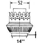 DHR Burner brass for 14