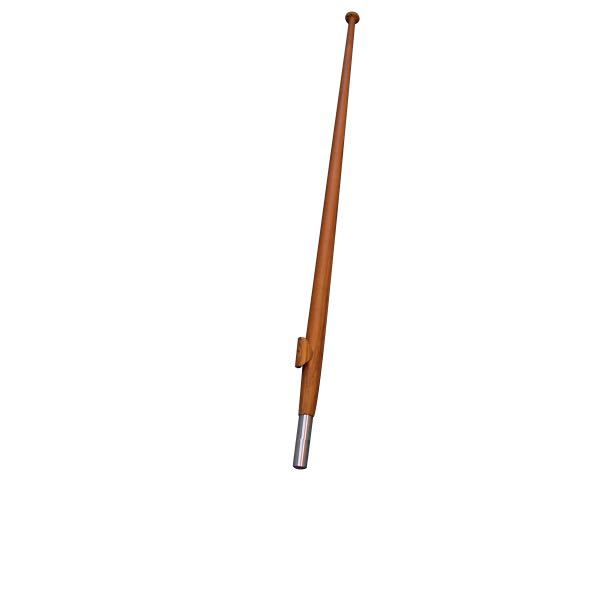 1852 Flagspil i teak 150 cm bøsning: Ø25mm, L-100mm