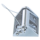 Kettenhalter AISI 316 für 8-10mm Kette, Basis 80 x 70mm