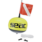 SEAC kugelförmige fluoreszierende Boje mit Flagge und 25-m-Leine