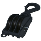 Londonblok med krog 3-sk 120 mm til wire 16 mm