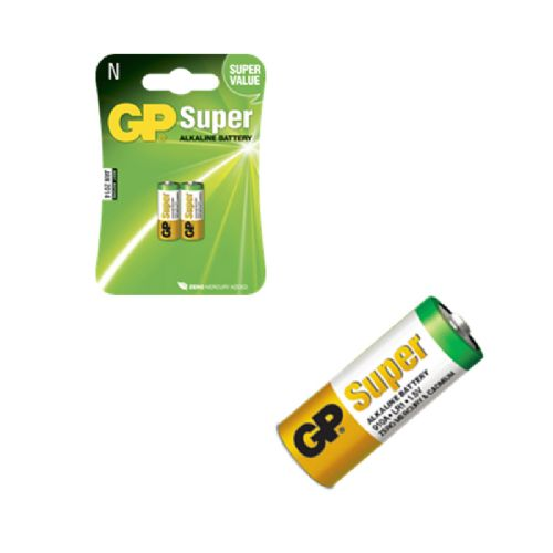 GP Super Alkaline   2-pak LR1  - 1,5V    Ø:12mm  Lgd:30,2mm