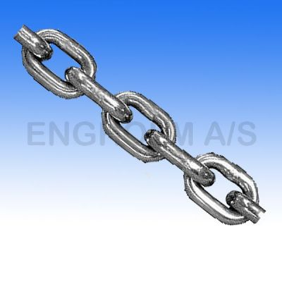 Kette kurz schwarz DIN 766 13 mm 36,0 x 15,6 mm Bruchlast 5000 kg