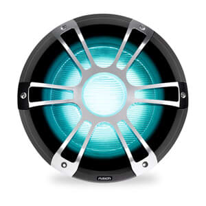 Fusion® Marine subwoofere, 12″ 1400 W marinesubwoofer i sportskrom med CRGBW