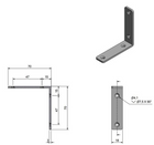 Roca Winkelverbinder 70x70x18mm Schraube 4,1mm RF304