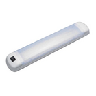 Led light fixture white abs, 2 x 54 led warm, 12 &amp; 24v