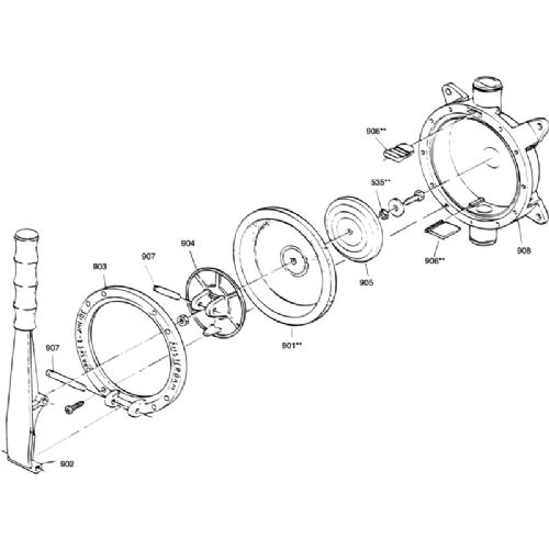 RM69   O-ring for ventilhåndtag  #535