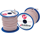 Robline Mini-Gummikordel 4 mm Schwarz/Rot/Weiß Box 10 rl x 10 m
