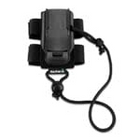 Backpack strap with velcro and spine mount